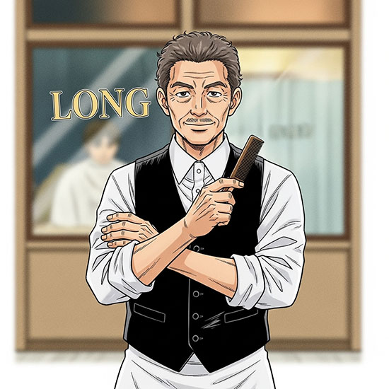 1999年 移転した理容 ロング